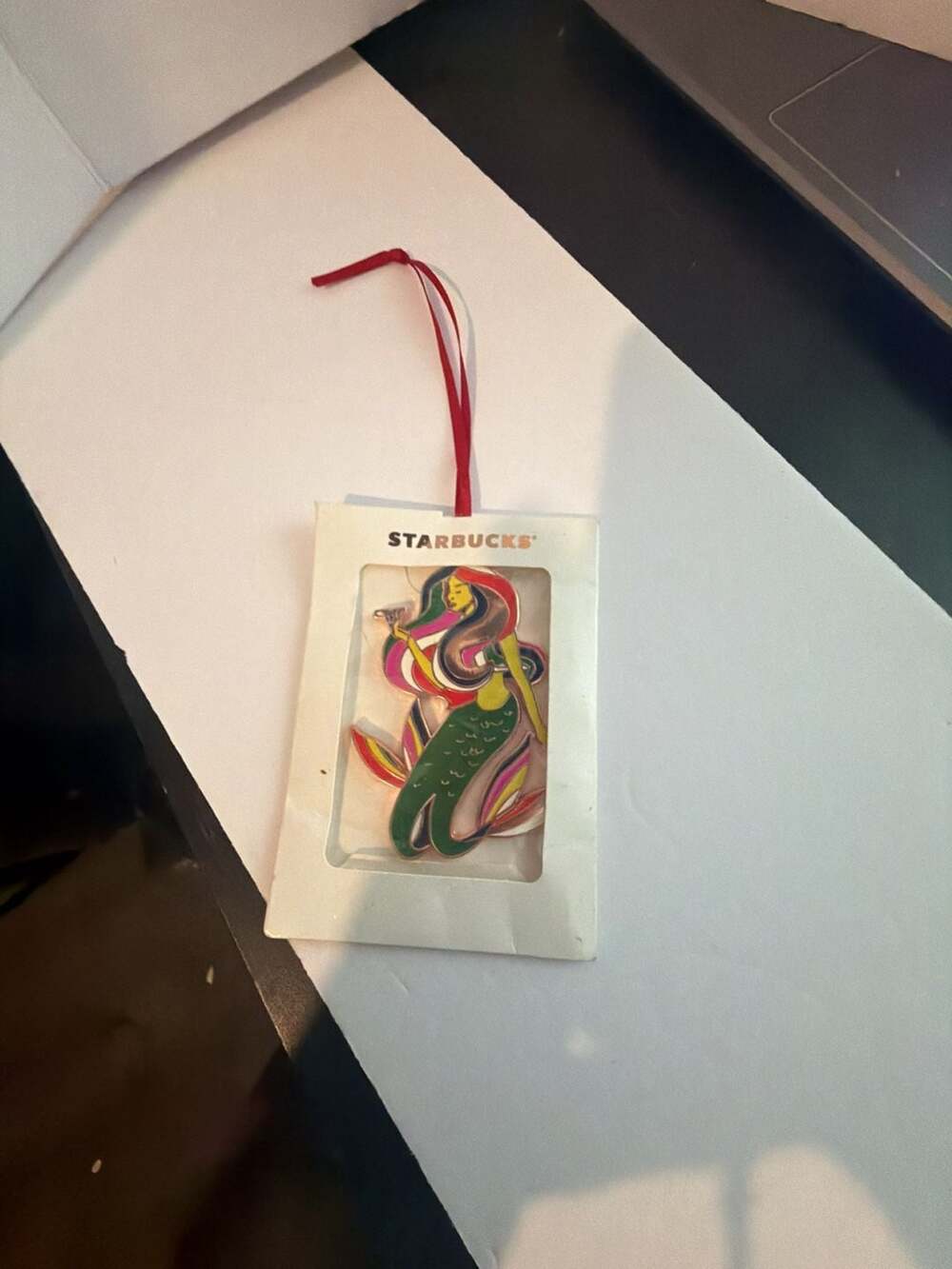 Starbucks Siren Metal Christmas Ornament Enamel